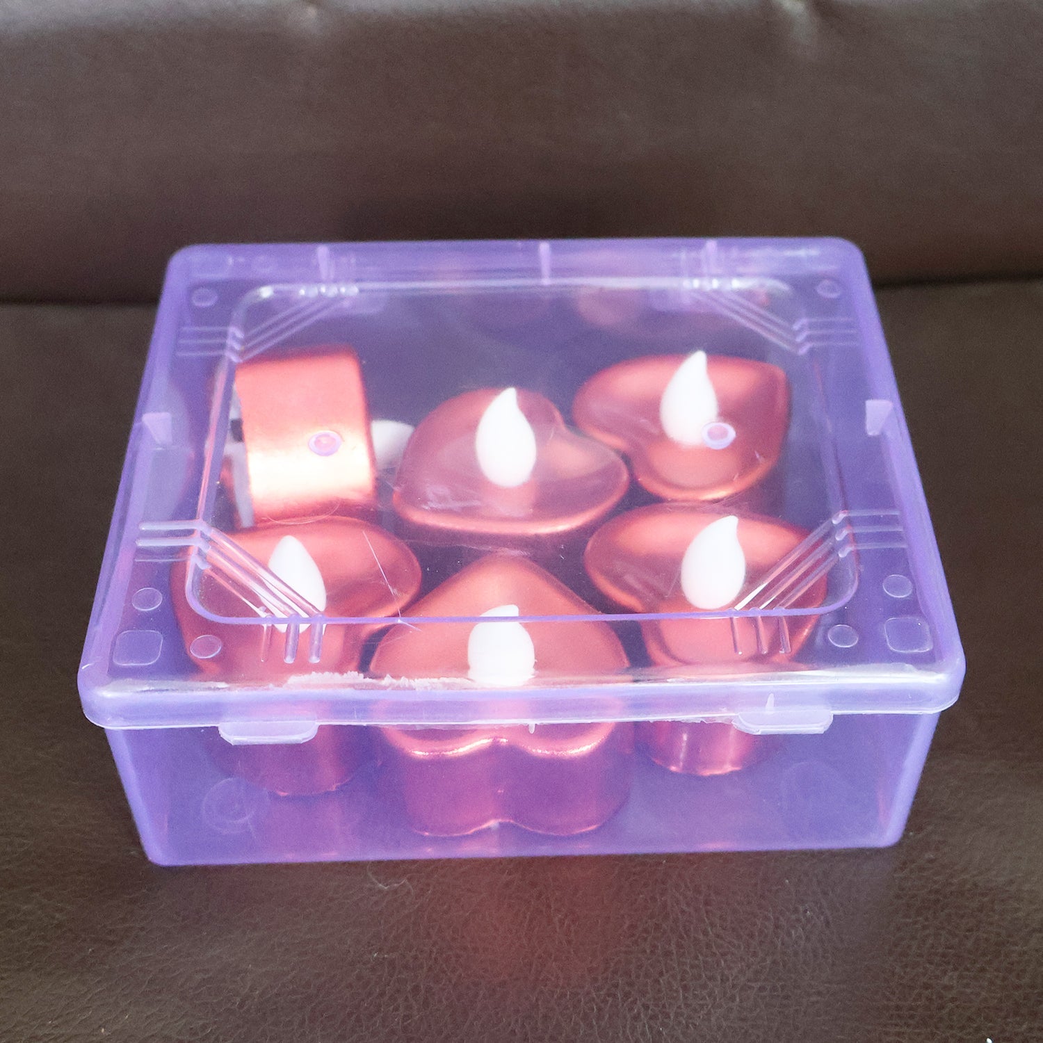 Heart Shape LED Flameless Decorative Candles (6 Pc / Set) Heart Shape LED Flameless Decorative Candles (6 Pc / Set)